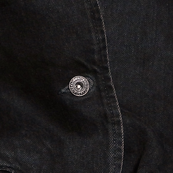 Spick&Span デザイン テーラード ブレザー デニム ジャケット ハーフ ドレスジャケット ユーズド加工 インディゴ 黒 ブラック F S ~ M 美品_画像6