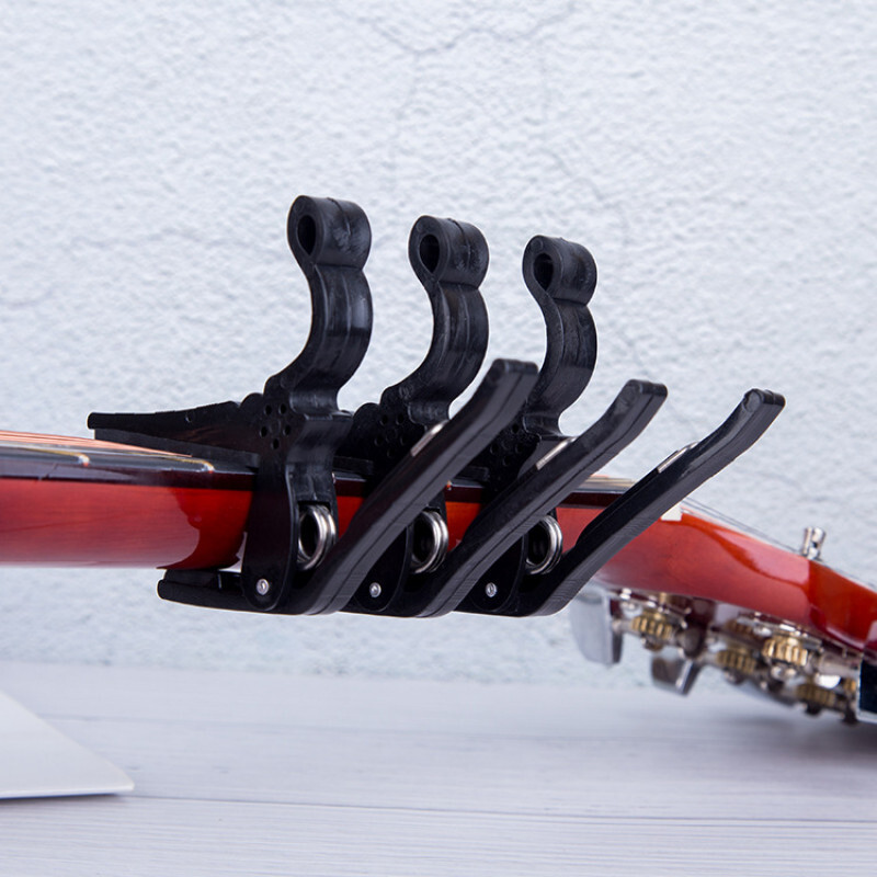  каподастр гитара электрогитара акустический akogi вилка Classic укулеле фламенко одним движением spring тип фиксация черный чёрный 