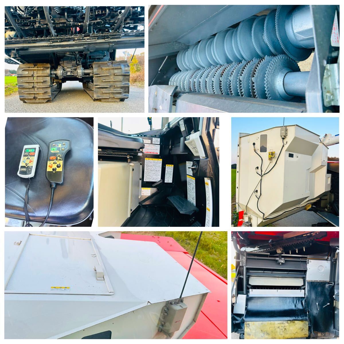 ★★美品★コンバイン クボタ ER108★6条刈★108馬力★393時間★こぎ深さ自動★折畳みオーガ★4PC★CD/ラジオ★エヤコン★バックカメラ★★_画像8