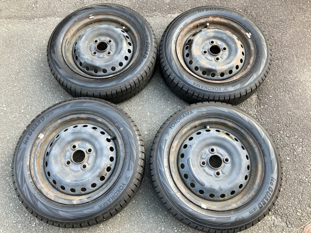 YOKOHAMA iceGUARD iG7 155/65R14 2024年 ホイール付4本 ヨコハマアイスガードiG7 ホンダ N-BOX_画像1