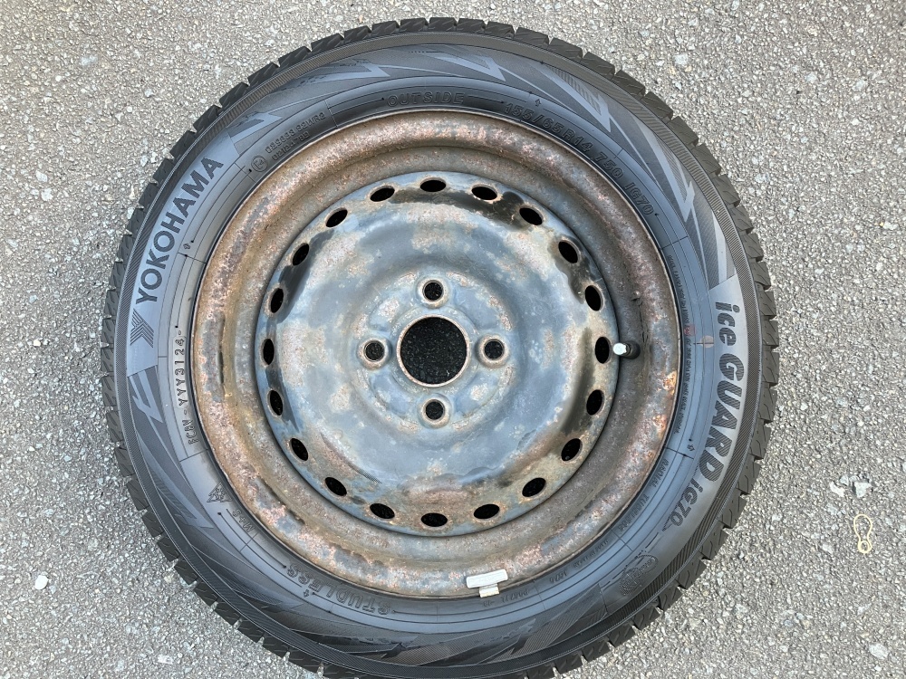 YOKOHAMA iceGUARD iG7 155/65R14 2024年 ホイール付4本 ヨコハマアイスガードiG7 ホンダ N-BOX_画像6