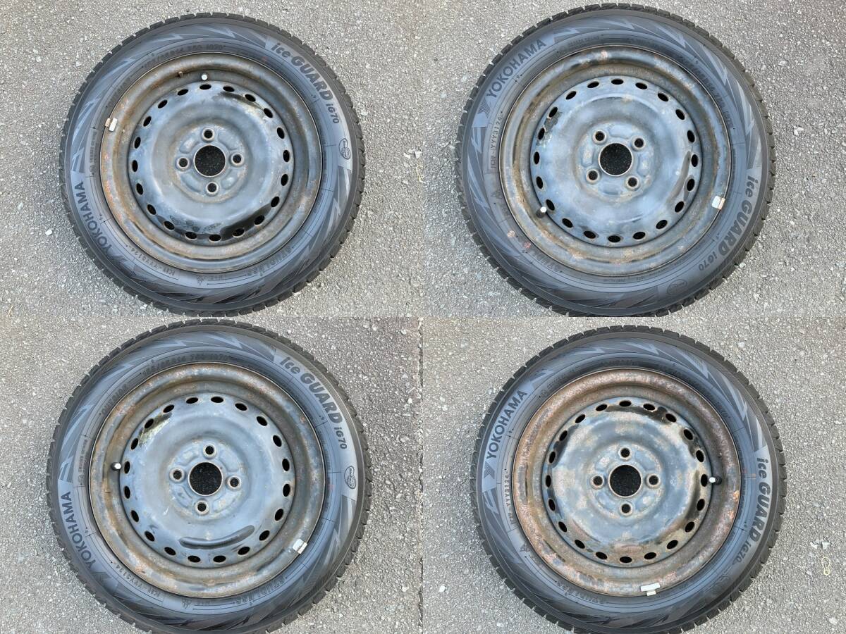 YOKOHAMA iceGUARD iG7 155/65R14 2024年 ホイール付4本 ヨコハマアイスガードiG7 ホンダ N-BOX_画像9