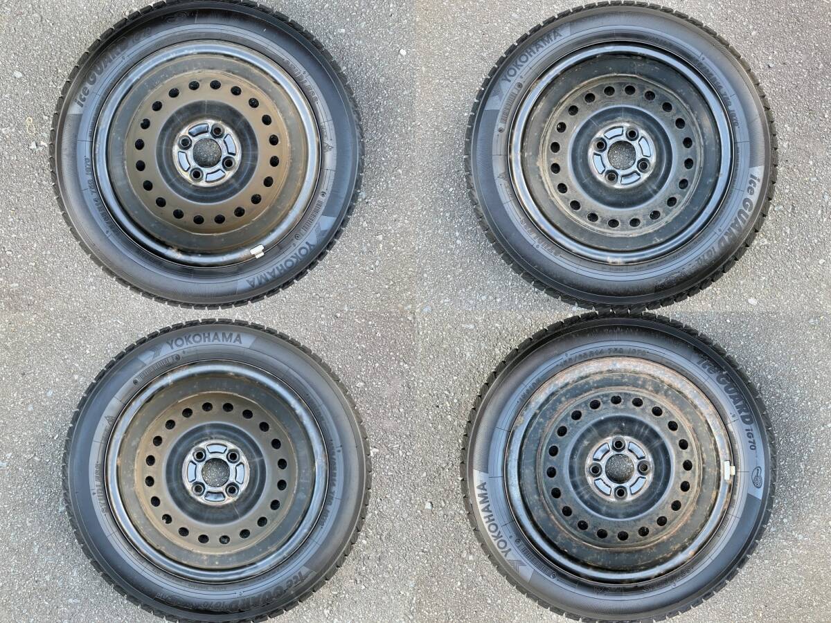 YOKOHAMA iceGUARD iG7 155/65R14 2024年 ホイール付4本 ヨコハマアイスガードiG7 ホンダ N-BOX_画像10