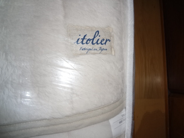 未使用新品 西川産業コットンニットパッドシーツ イトリエ itolie ダブル ベージュ _画像2
