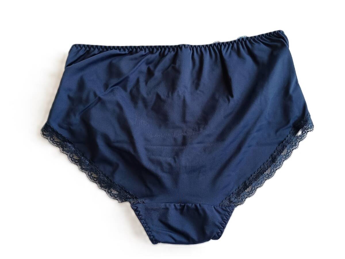 新品タグ付 フェミニンショーツ ストレッチ 深ばき丈 3Lサイズ ネイビー_画像4