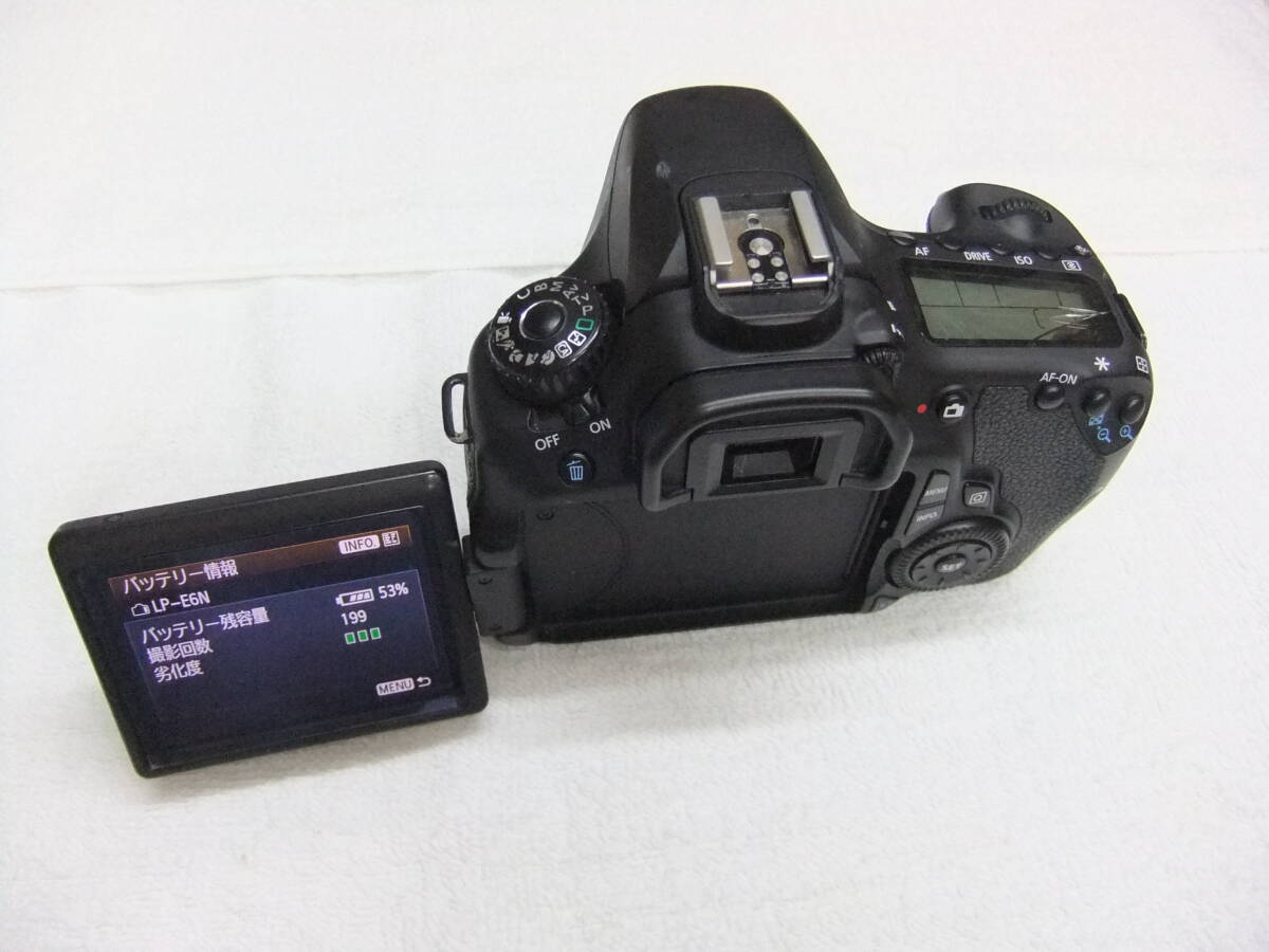 く93D 2010年発売 CANON キャノン EOS 60D ボディ 1800万画素 動作確認済 わけあり_画像6