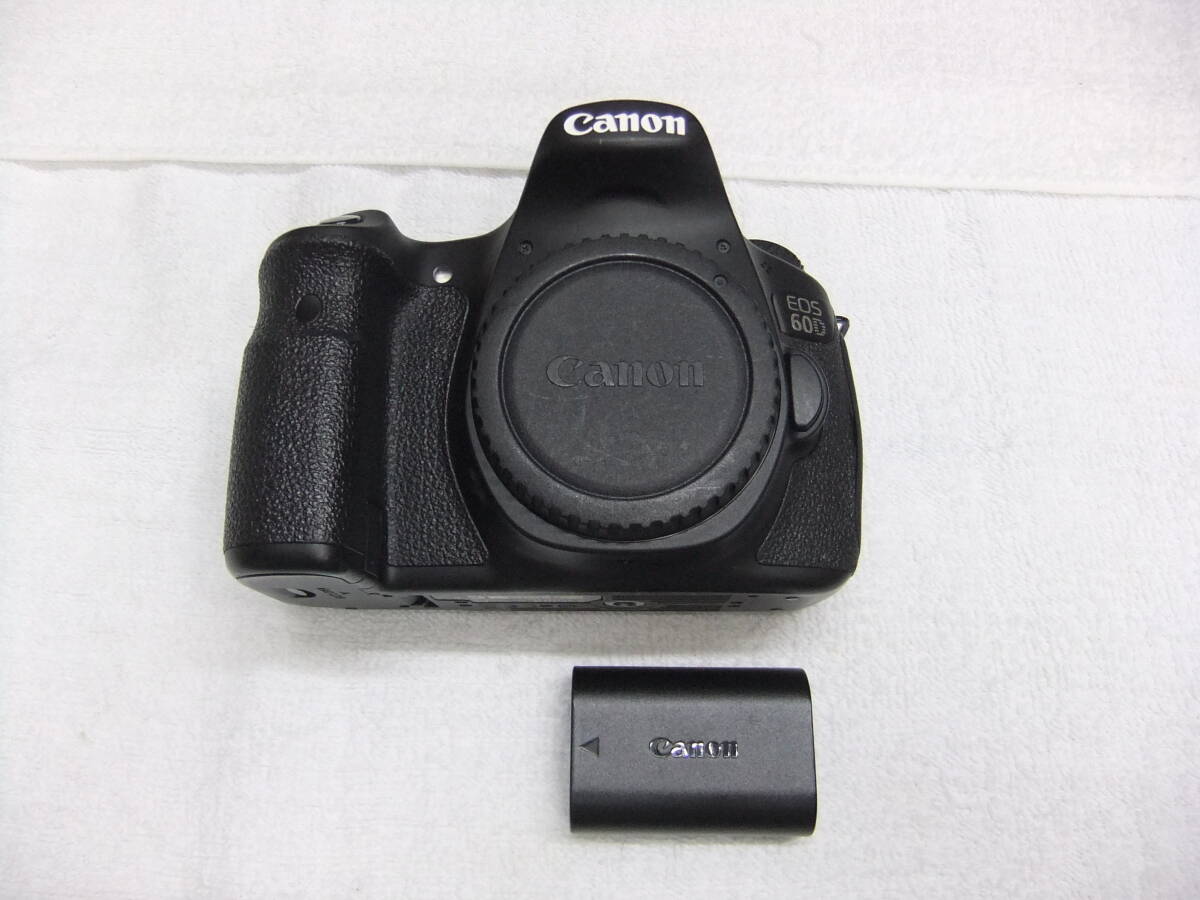く93D 2010年発売 CANON キャノン EOS 60D ボディ 1800万画素 動作確認済 わけあり_画像1