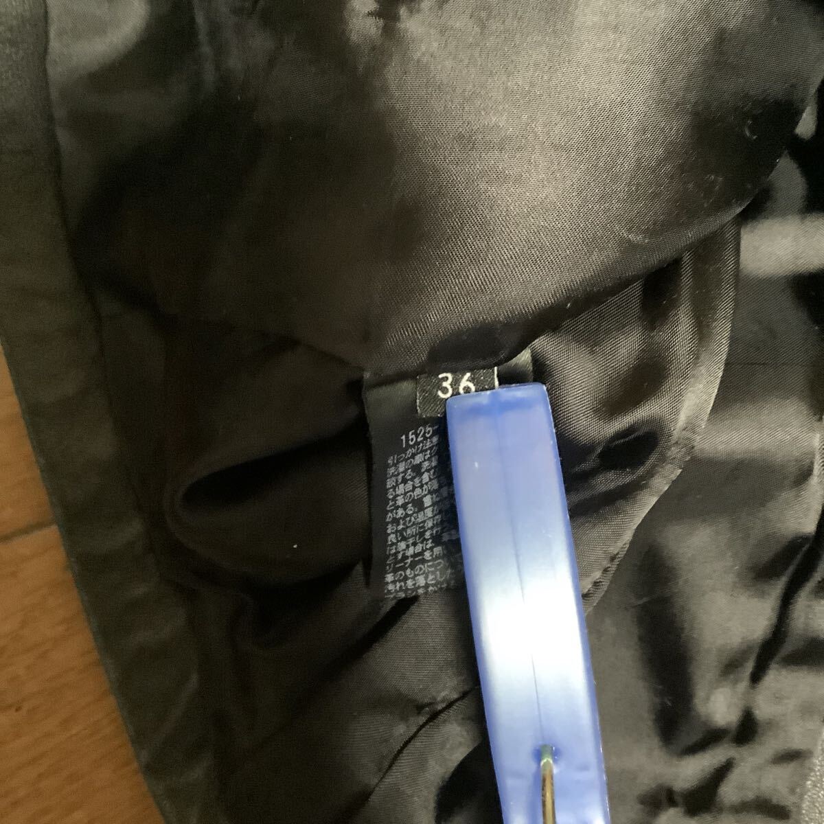 UNITED ARROES] ジャケット　 レディース　羊革　36サイズ ブラック 黒　中古品　送料600円_画像6