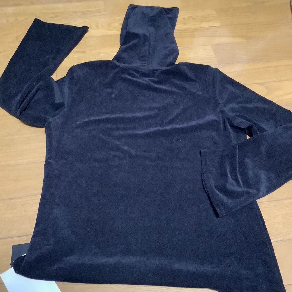 グランモード　長袖シャツ　黒　サイズ38 ハイネック　日本製　タグ付き　送料230円　未使用_画像3