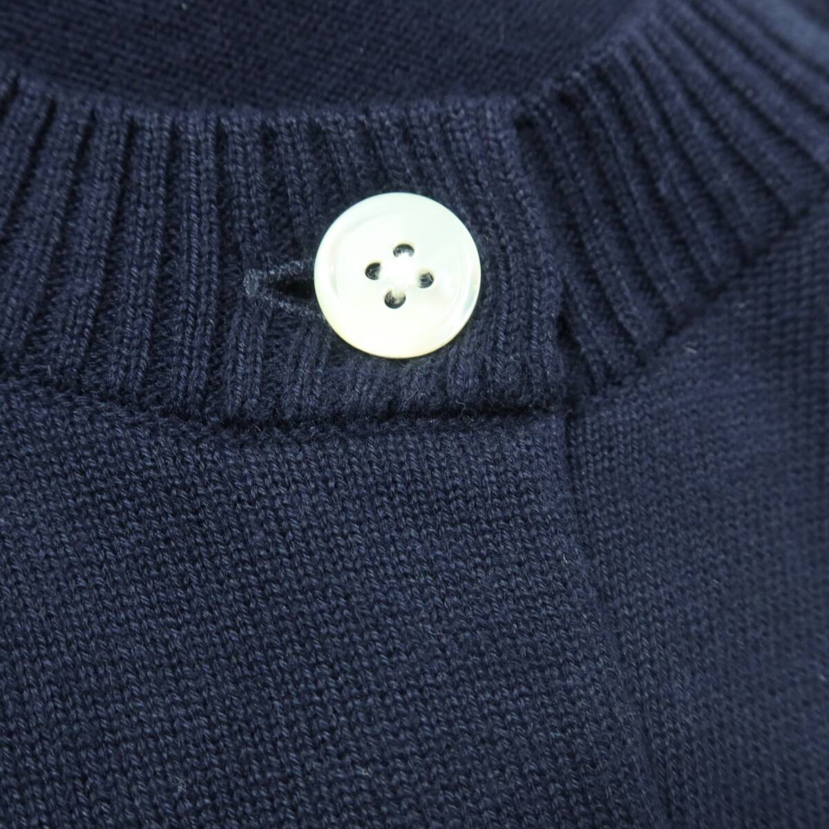 【極美品】グリーンノート★カーディガンと半袖Tシャツの2点セット♪ 大きいサイズ15 ネイビー系/白系 z16182_画像8