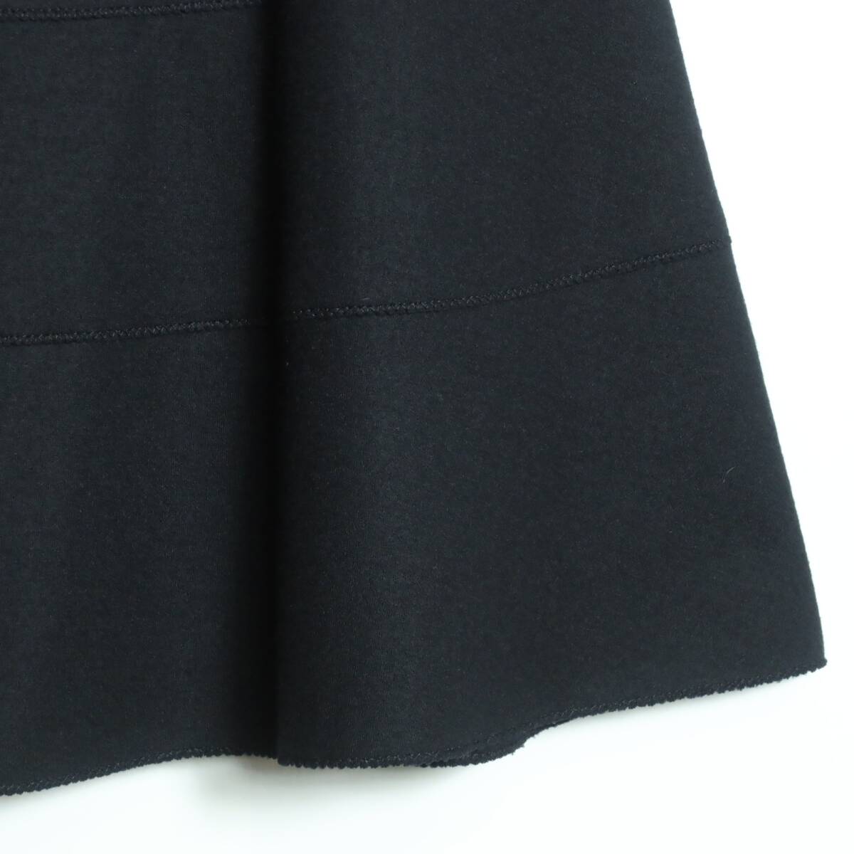 レリアン★フレアスカート サイズ9 黒系 ウール100♪厚手 z16256_画像3
