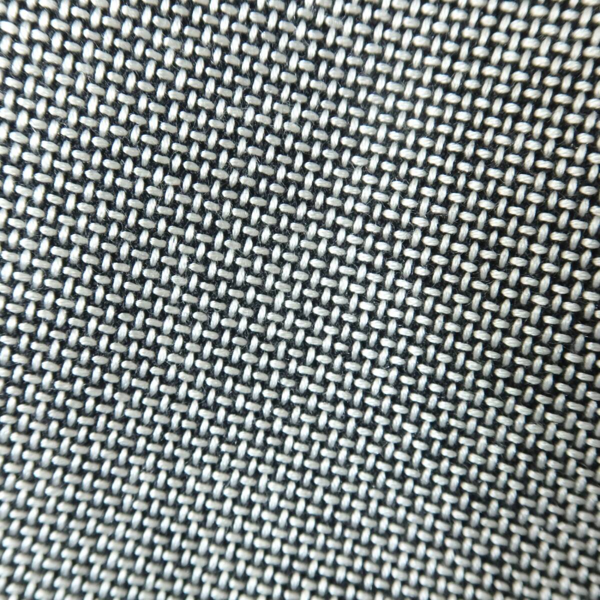 レリアン★ウール&シルク！上質スーツ ジャケット&スカート サイズ7 ライトグレー系 共布コサージュ付♪z16268_画像8