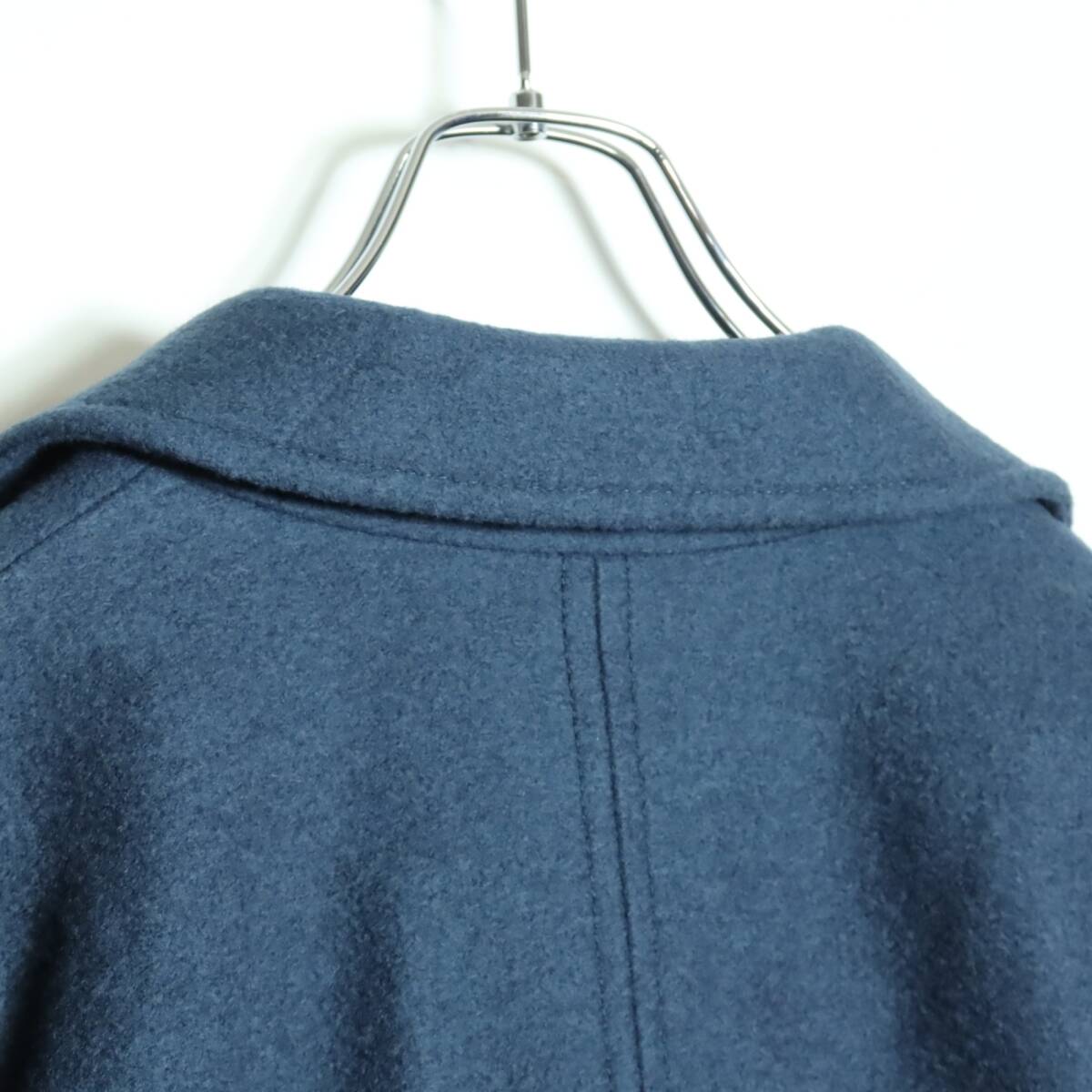 【美品】レリアン WHITE LABEL★上質ウール♪テーラードジャケット サイズ11 ブルーグレー系 無地 z16418_画像7