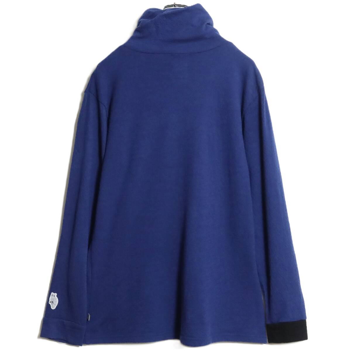 SOU・SOUソウソウ★カットソー ウォッシャブルウール ツイストタートル L/S サイズS 群青色 z16429_画像6