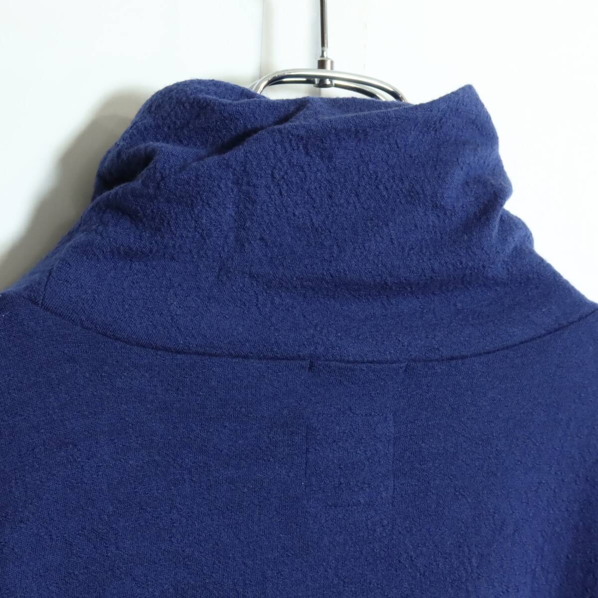 SOU・SOUソウソウ★カットソー ウォッシャブルウール ツイストタートル L/S サイズS 群青色 z16429_画像7