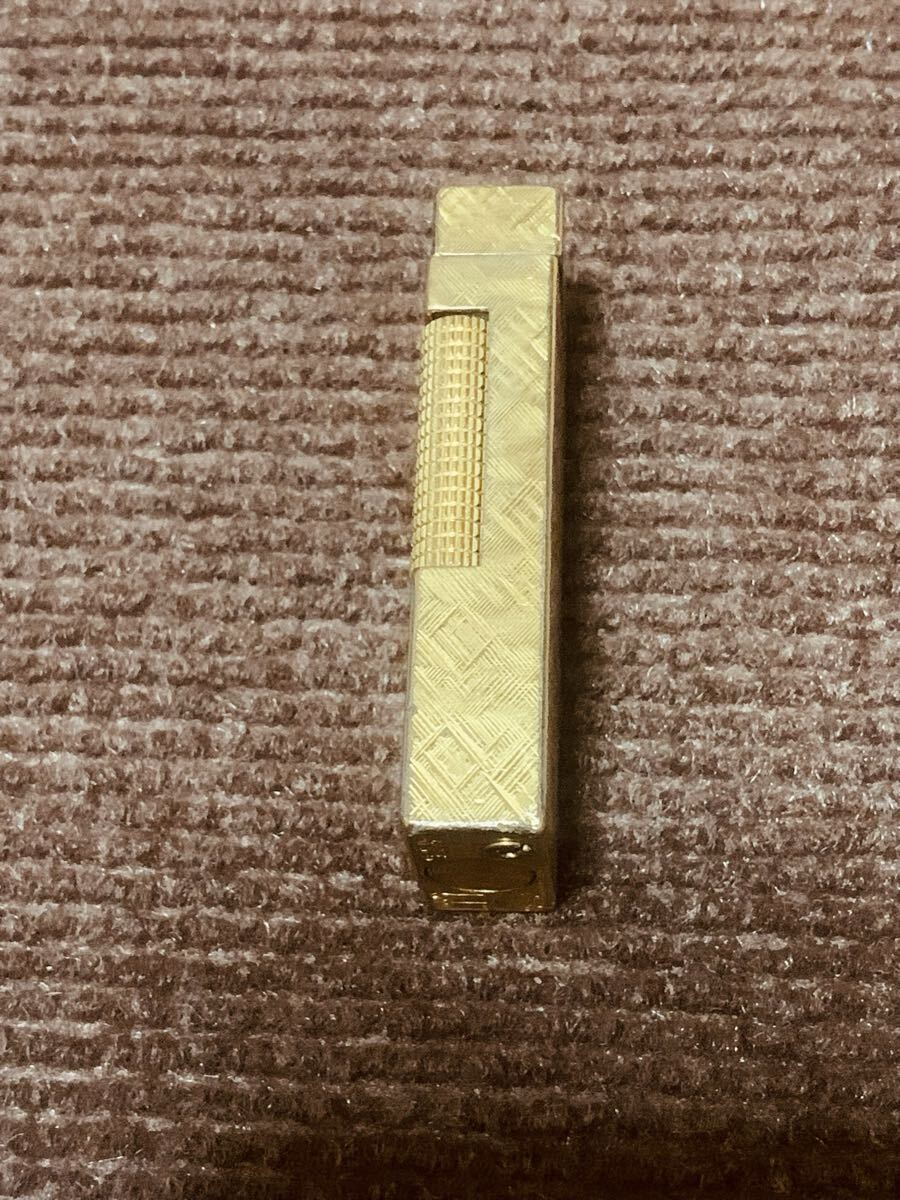 【dunhill】ダンヒルローラー式ガスライター ゴールドカラー_画像2