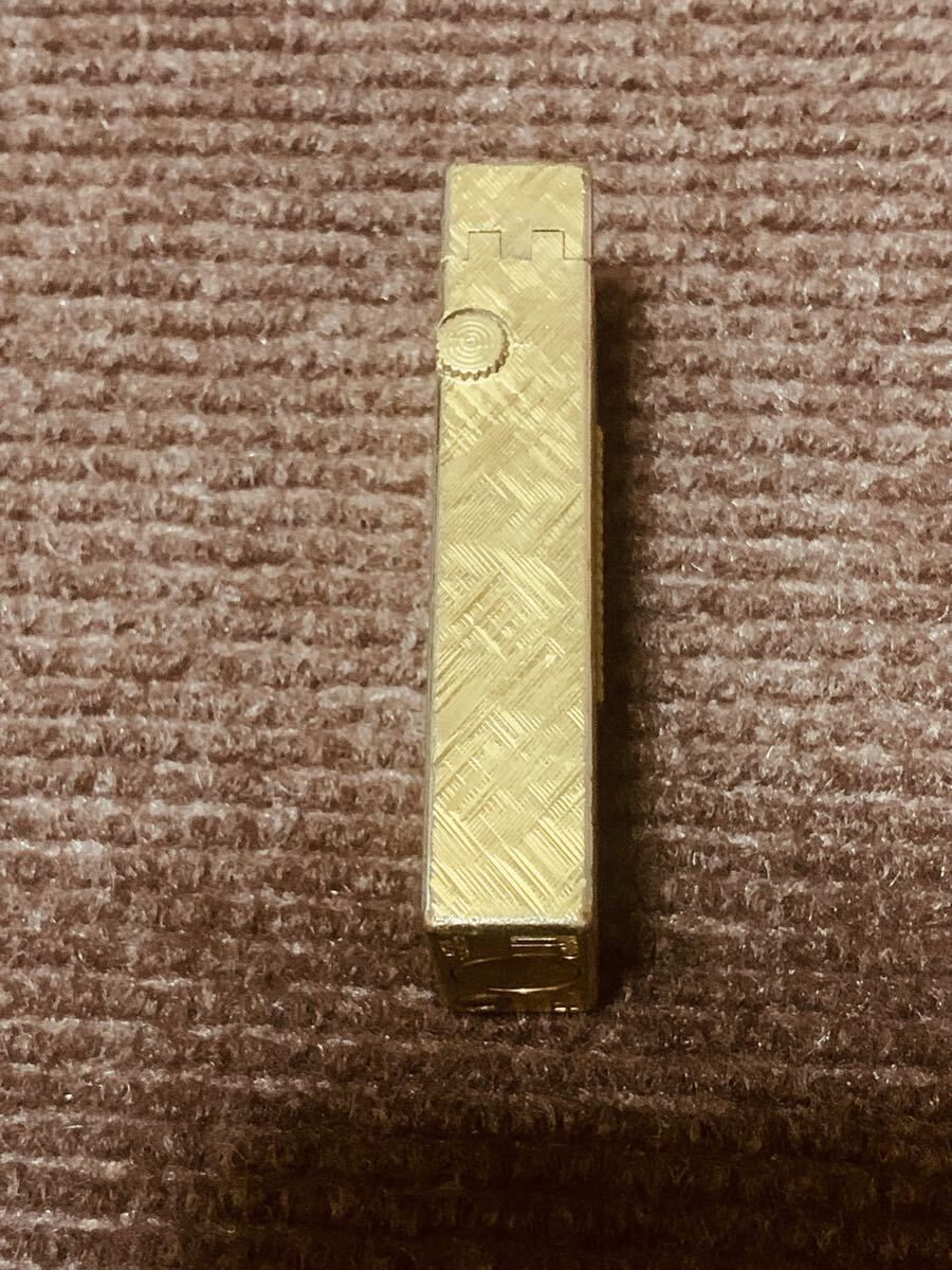 【dunhill】ダンヒルローラー式ガスライター ゴールドカラー_画像4