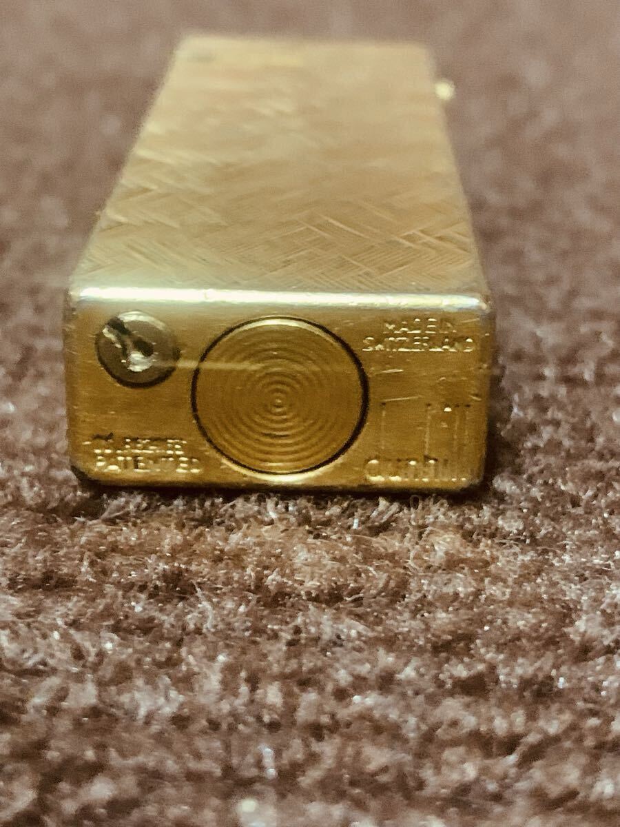 【dunhill】ダンヒルローラー式ガスライター ゴールドカラー_画像5