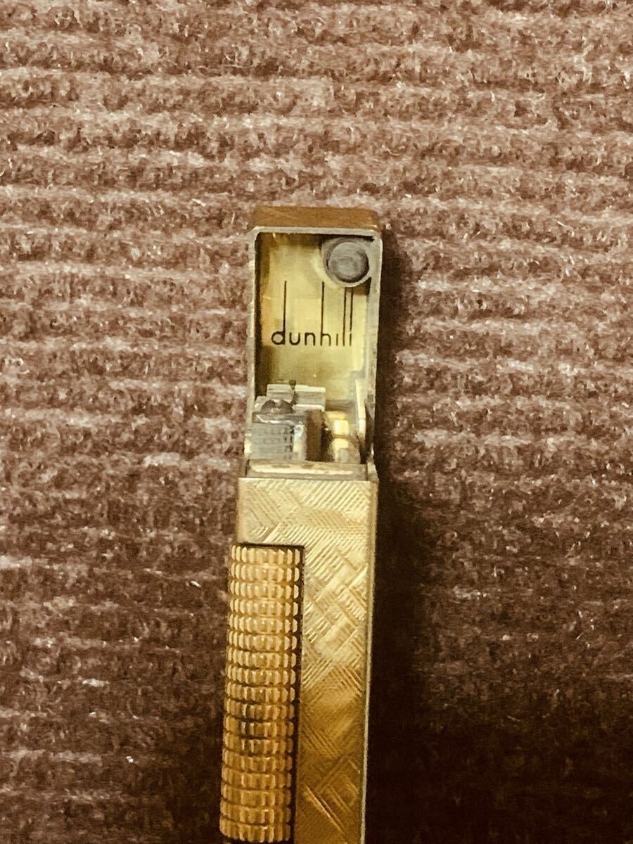 【dunhill】ダンヒルローラー式ガスライター ゴールドカラー_画像6