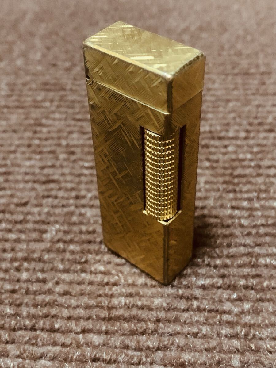 【dunhill】ダンヒルローラー式ガスライター ゴールドカラー_画像10