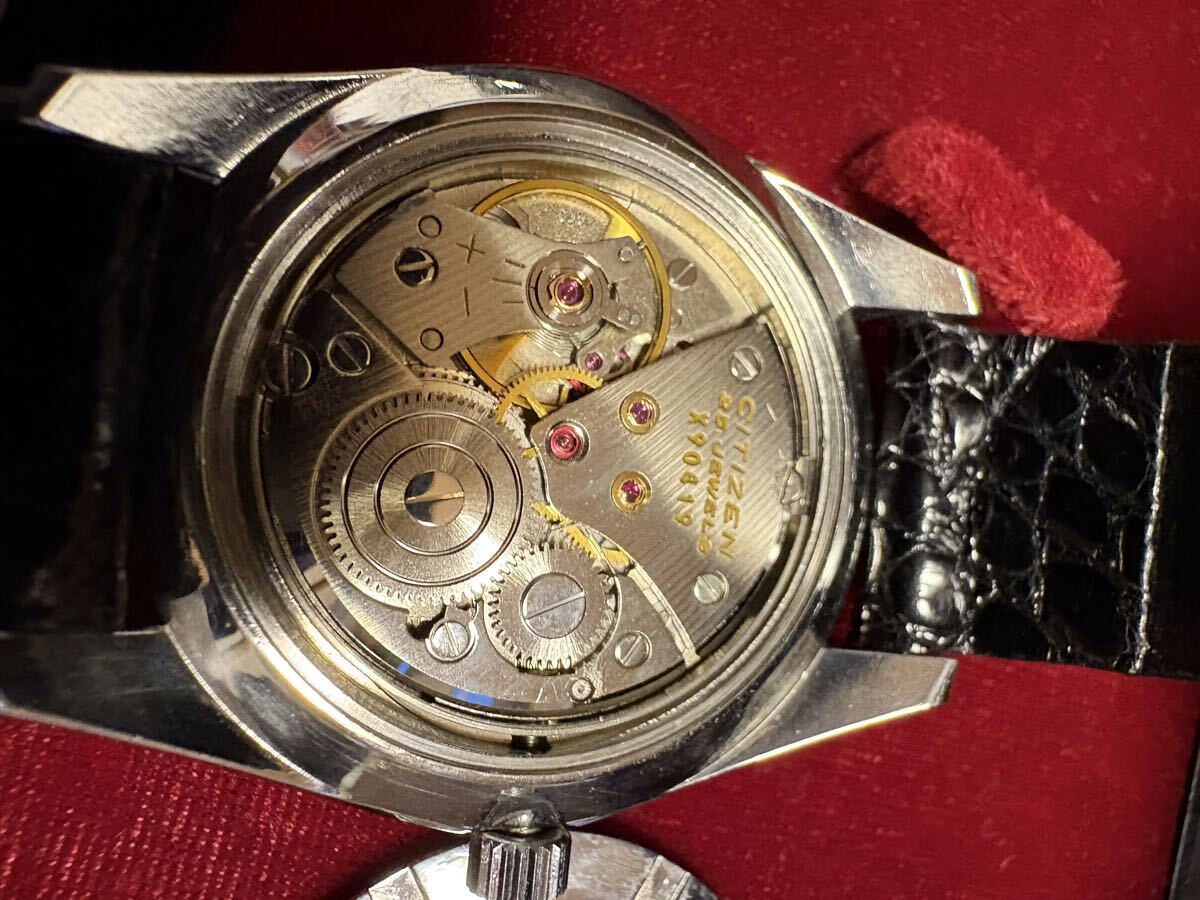 シチズン クロノマスター クロノメーター デイト 手巻き 外箱 内箱 タグ 純正ベルト 純正尾錠 付属 CITIZEN Chronomaster CHRONOMETER DATE_画像4