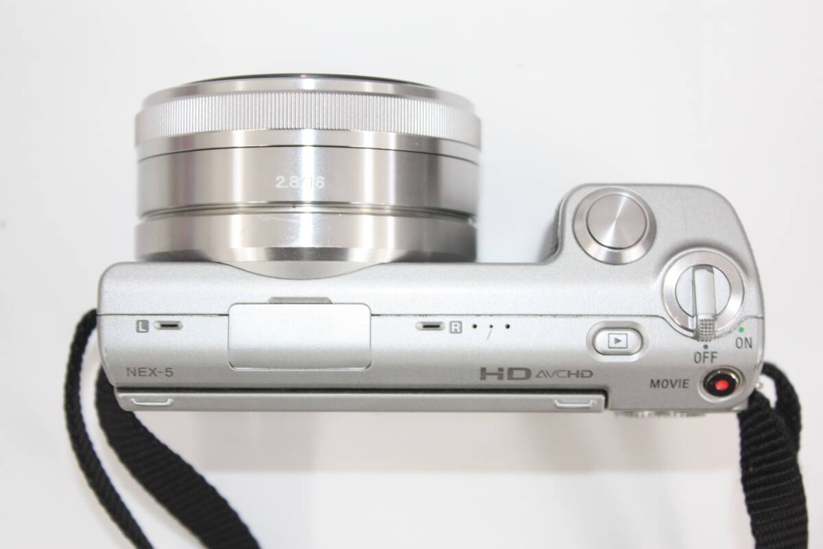 4 б/у SONY NEX-5 беззеркальный электризация проверка settled E 2.8/16 E 3.5-5.6/18-55 OSS линзы 2 шт. комплект утиль обращение 1 иен старт 