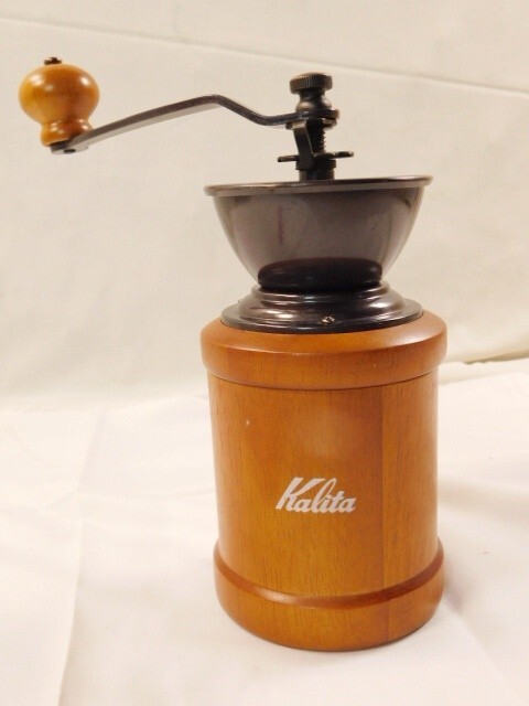 Y218★Kalita コーヒーミル 手動 手回し カリタ★豆を挽く道具 カリタ/手挽き/珈琲/ミル/送料700円～_画像1