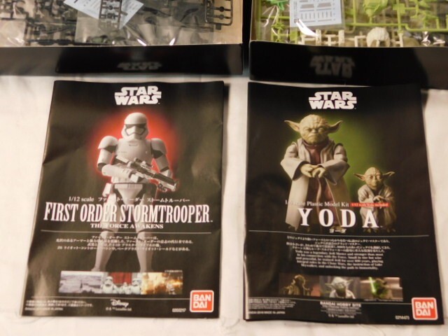 A790★未使用/STAR WARS/プラモデル2点セット★ヨーダ・1/6・1/12★ファースト・オーダー ストームトルーパー・1/12★送料820円〜_画像2