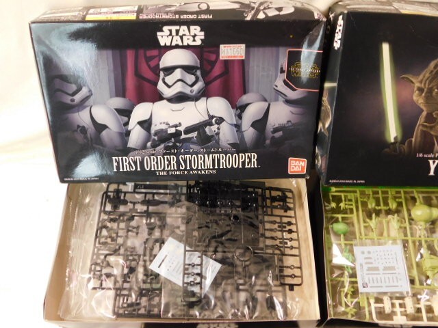 A790★未使用/STAR WARS/プラモデル2点セット★ヨーダ・1/6・1/12★ファースト・オーダー ストームトルーパー・1/12★送料820円〜_画像3
