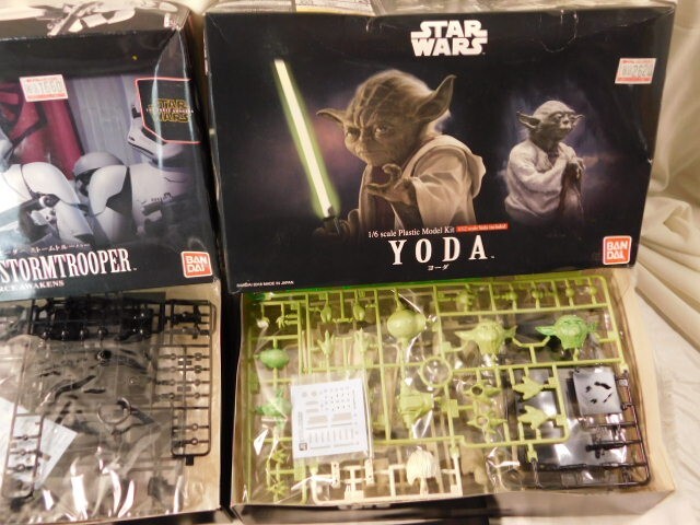 A790★未使用/STAR WARS/プラモデル2点セット★ヨーダ・1/6・1/12★ファースト・オーダー ストームトルーパー・1/12★送料820円〜_画像4
