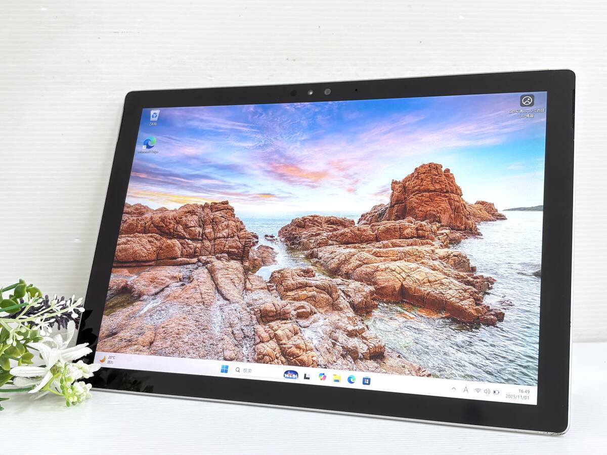 【バッテリー良好】Microsoft Surface Pro 4 model:1724『Core i5(6300U) 2.4GHz /RAM:8GB/SSD:256GB』Wi-Fi Win11 ※難あり_画像1