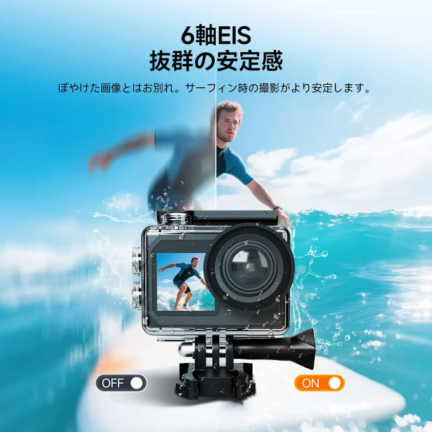 SVBONY SVGo2 4K30fps 手ブレ補正 30m 防水アクションカメラ_画像6