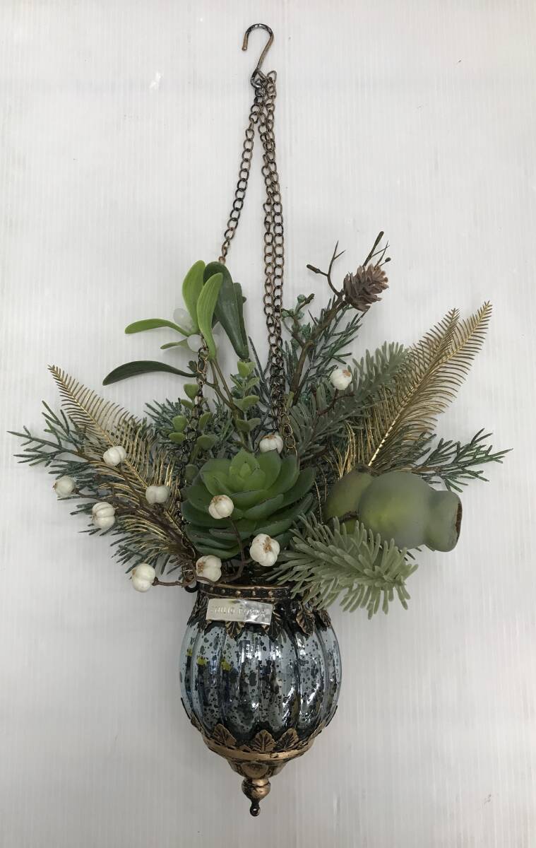 (中古品)エミリオロバ/EMILIO ROBBA　アートフラワー/壁掛け/造花　ハングカップM24　2024年クリスマスコレクション　本体のみ_画像1