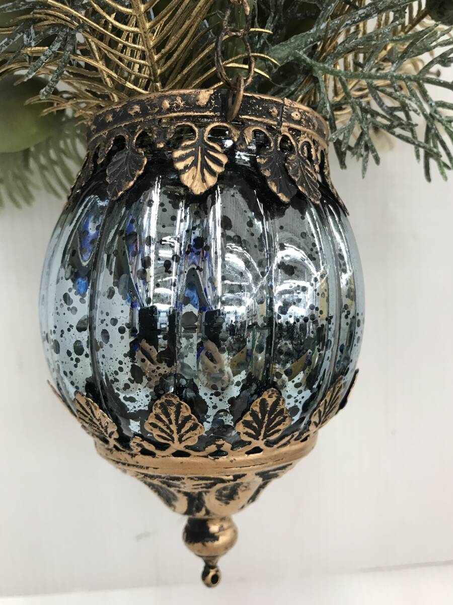 (中古品)エミリオロバ/EMILIO ROBBA　アートフラワー/壁掛け/造花　ハングカップM24　2024年クリスマスコレクション　本体のみ_画像9