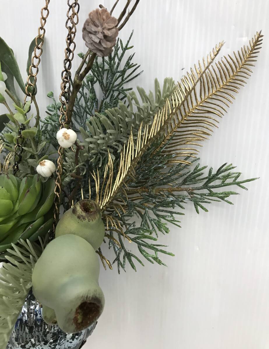 (中古品)エミリオロバ/EMILIO ROBBA　アートフラワー/壁掛け/造花　ハングカップM24　2024年クリスマスコレクション　本体のみ_画像5