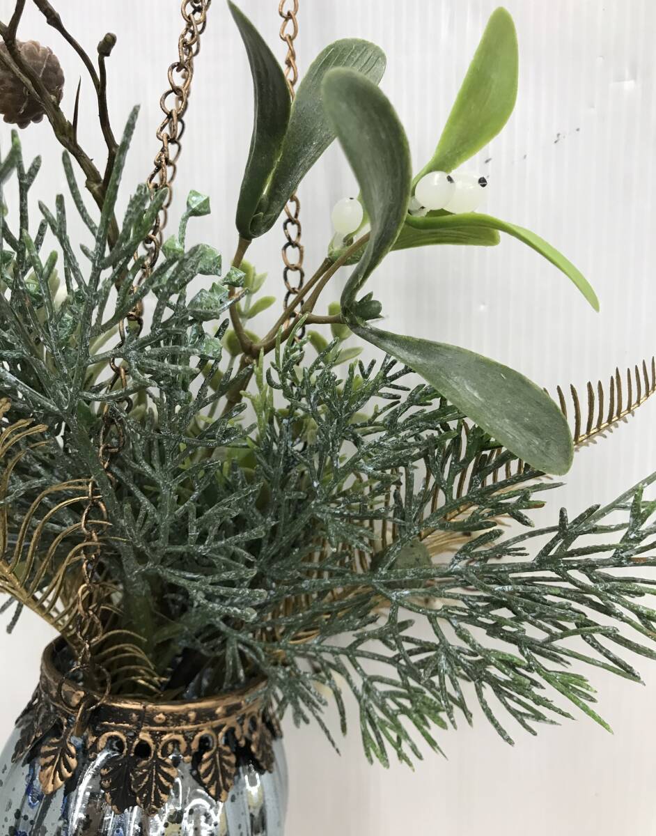 (中古品)エミリオロバ/EMILIO ROBBA　アートフラワー/壁掛け/造花　ハングカップM24　2024年クリスマスコレクション　本体のみ_画像7