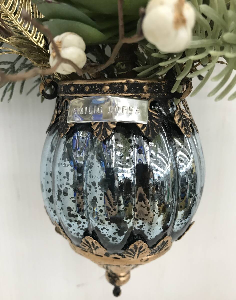 (中古品)エミリオロバ/EMILIO ROBBA　アートフラワー/壁掛け/造花　ハングカップM24　2024年クリスマスコレクション　本体のみ_画像6