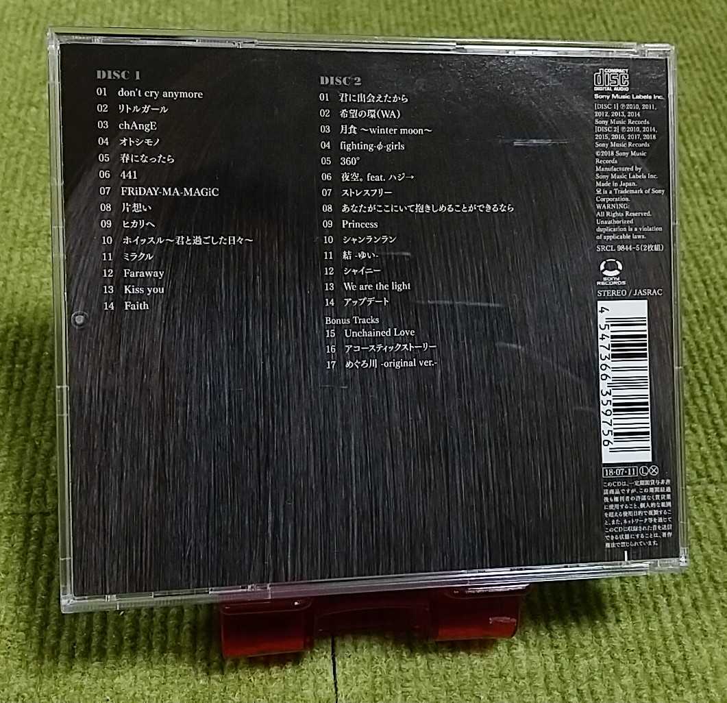 【名盤!】miwa THE BEST ベストCDアルバム 2枚組 ヒカリヘ Faith 君に出会えたから 360° ミラクル 片想い 夜空 他31曲入り ミワ _画像3