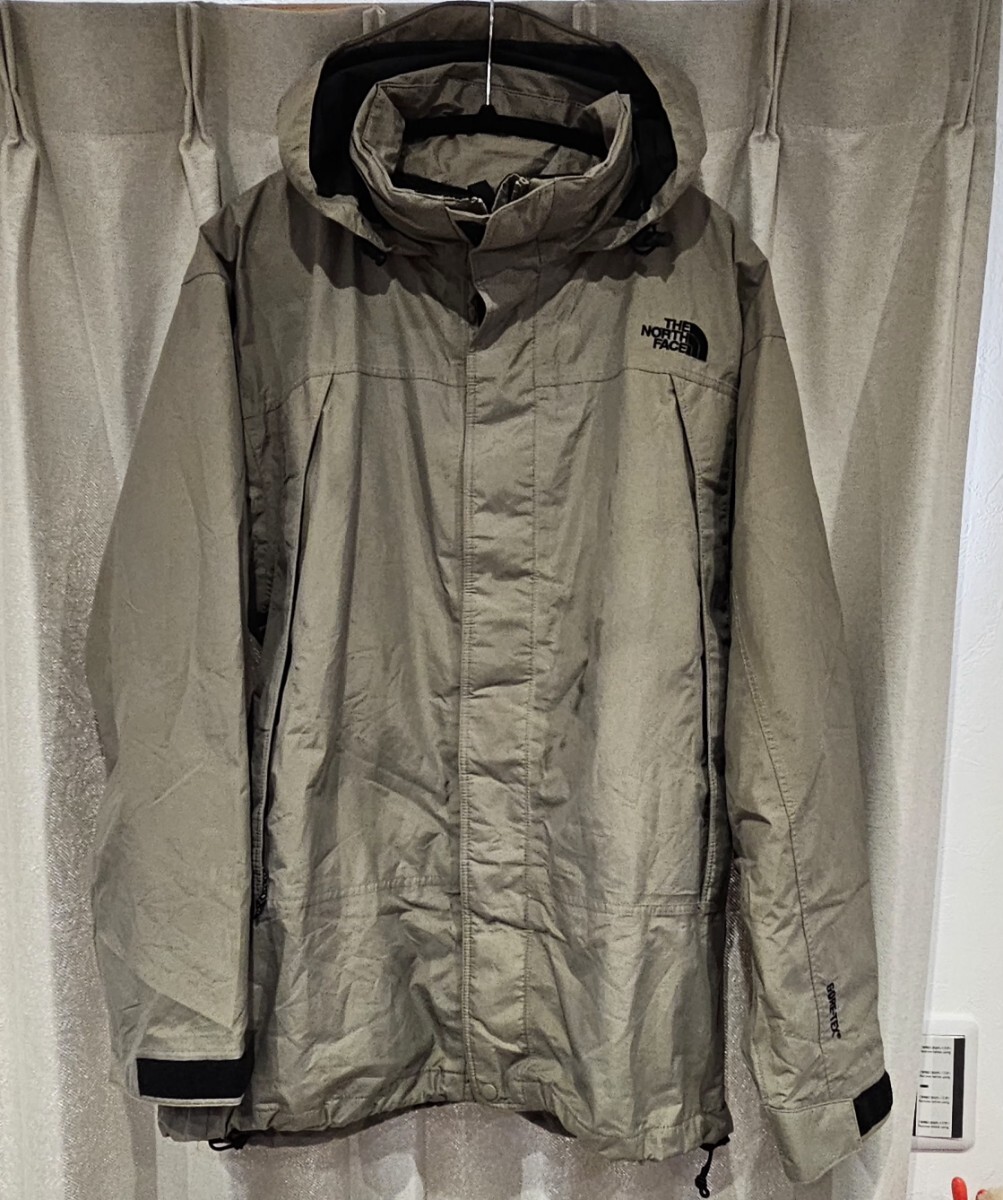 .正規品 THE NORTH FACE ノースフェス　ゴアテックス マウンテンパーカー サイズ　 L　カラー ベージュ_画像1