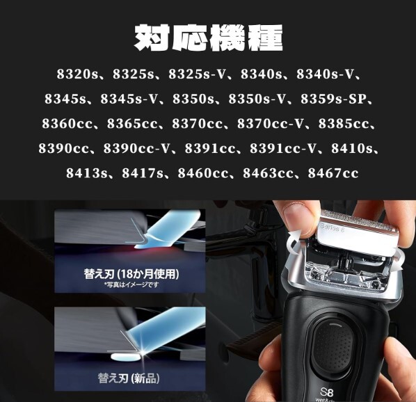 新品83M　ブラウンシリーズ8 替刃 83M　互換品　平日17時まで即日発送_画像2