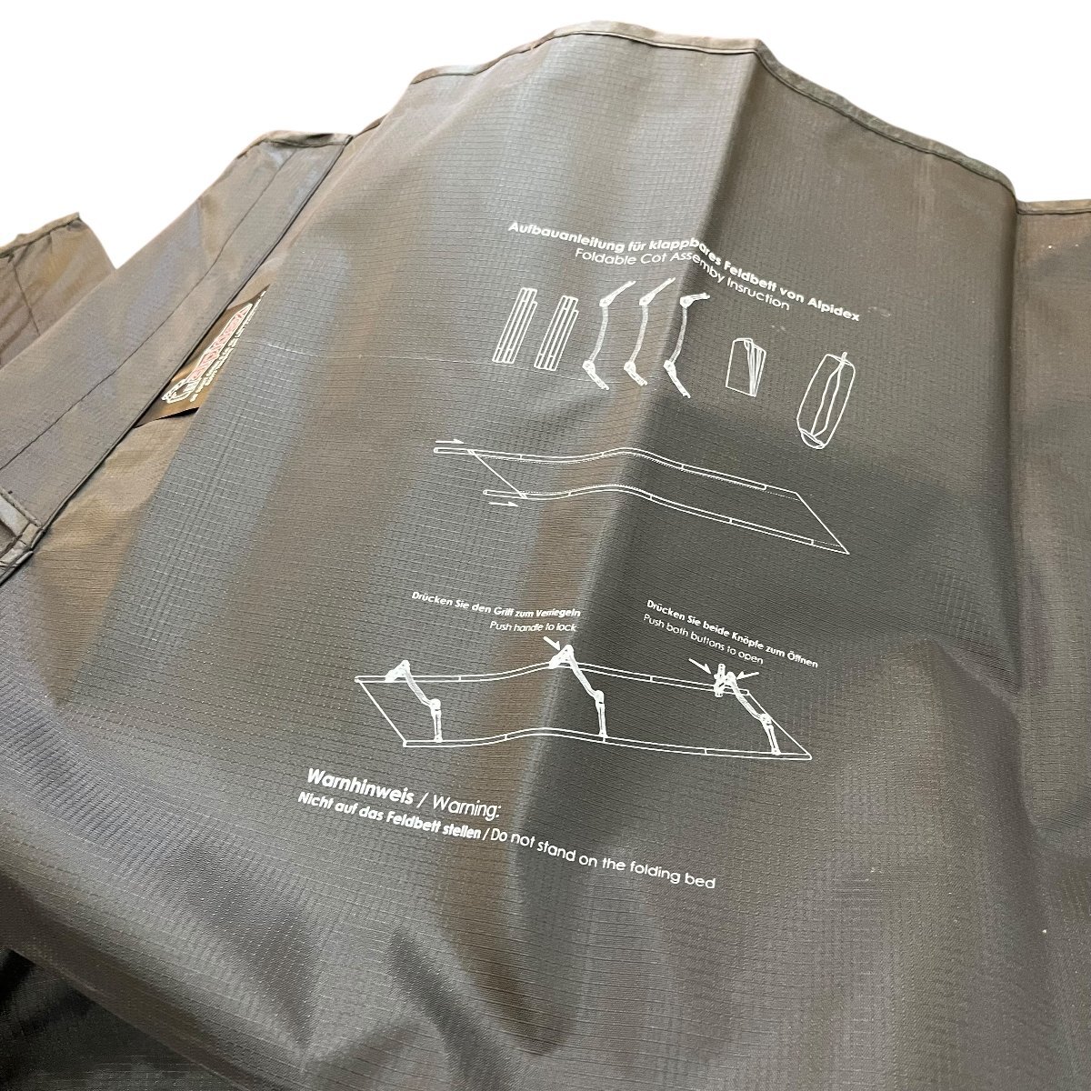 中古●ALPIDEX/ アルピデックス●コット 軽量 コンパクト 寝具 アウトドア キャンプ ~120㎏ 登山 キャンプ 札幌_画像6