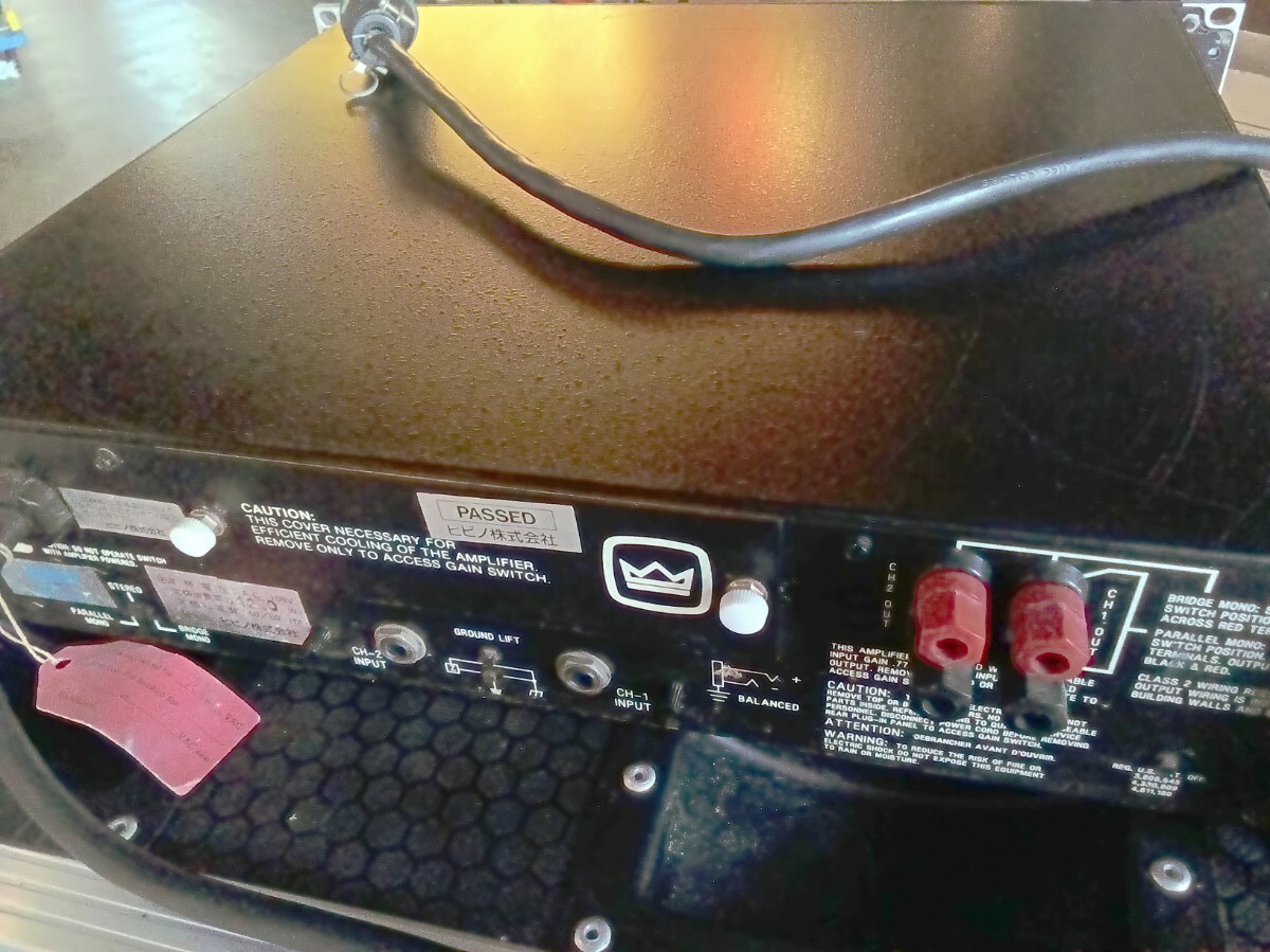 *PA оборудование crown amcron MICRO-TECH 1200 рабочий товар б/у 