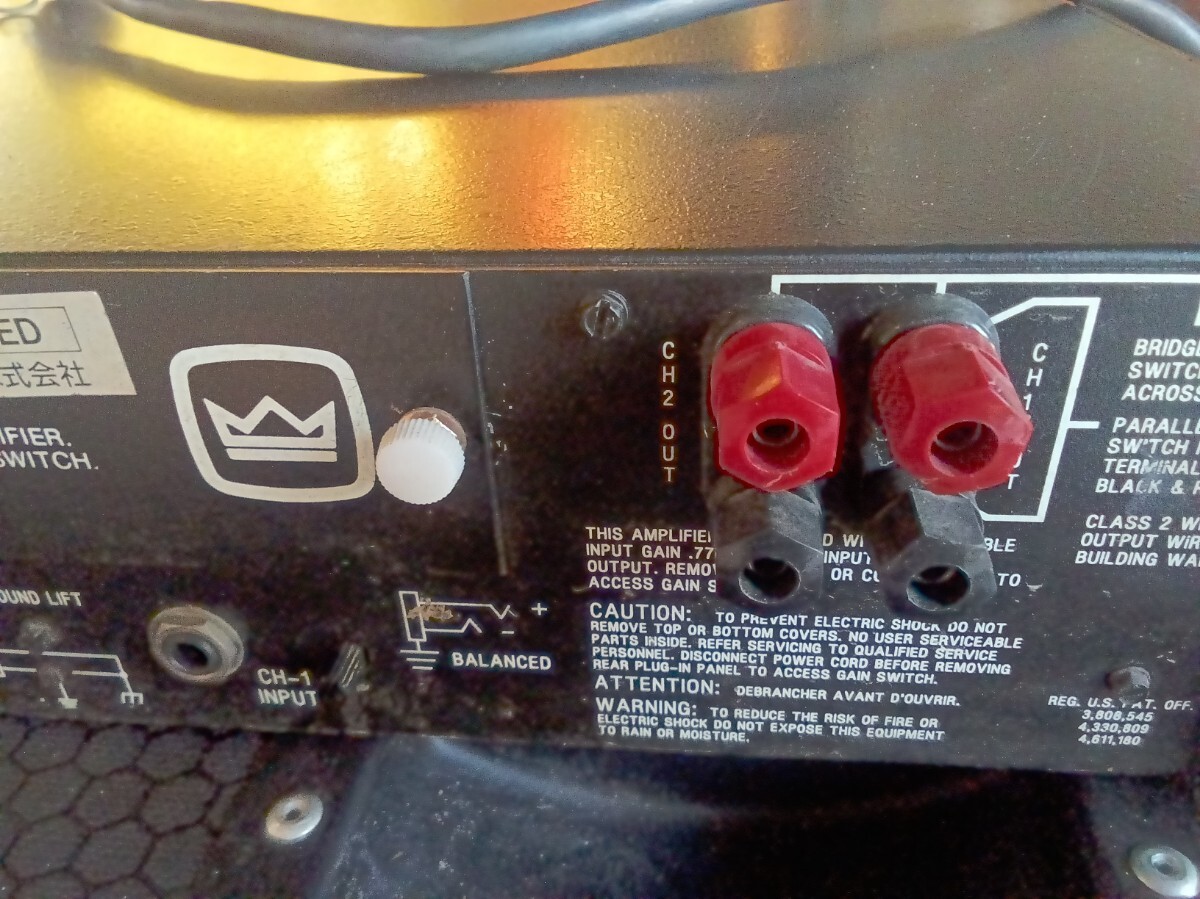 *PA оборудование crown amcron MICRO-TECH 1200 рабочий товар б/у 