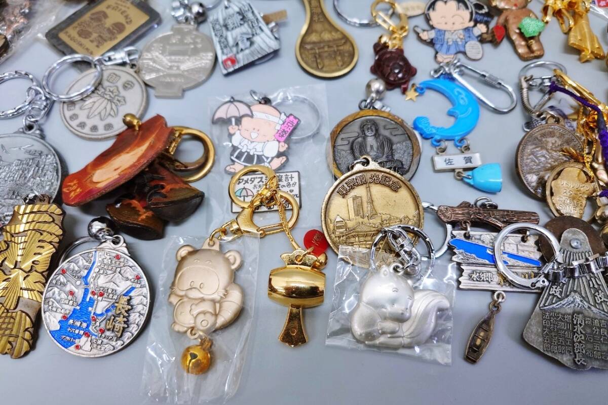 ご当地 キーホルダー 大量 まとめて セット 総重量約2.6kg 観光地 キャラクター コレクション 雑貨 ストラップ お土産 お守り_画像9