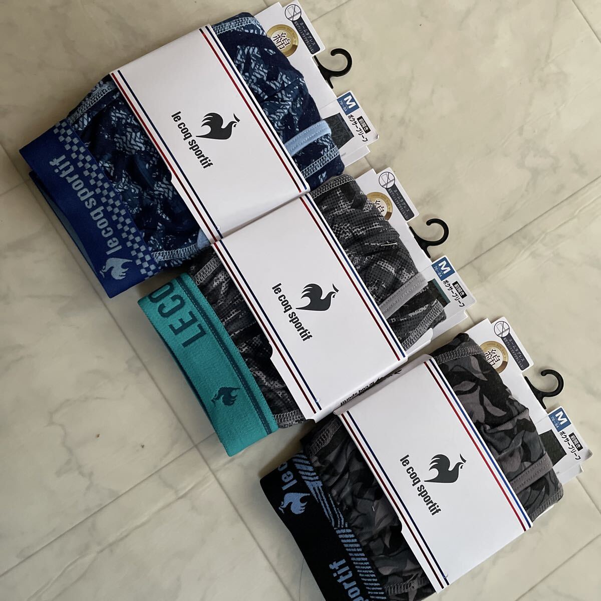 新品　le coq sportif ボクサーブリーフ　3枚　セット　サイズ　Ｍ　ボクサーパンツ ルコック_画像2