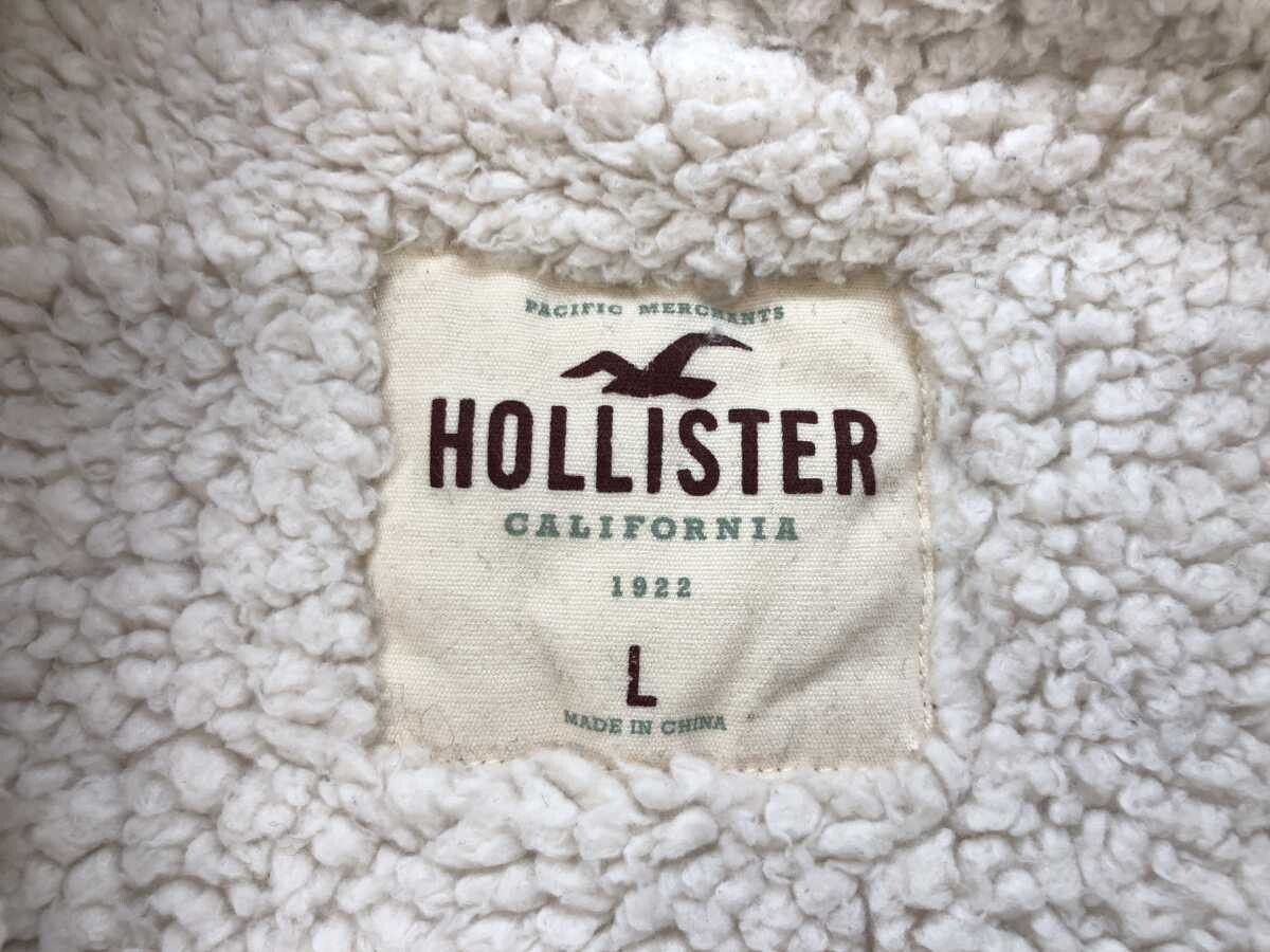  Hollister Hollister American Casual Surf Street Zip выше тренировочный Parker жакет мужской обратная сторона боа хлопок смешивание L. чай цвет 