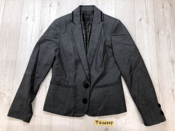ABAHOUSE DEVINETTE Abahouse du vi сеть женский весна лето осень обратная сторона peiz Lee рисунок tailored jacket 2 серый ABAHOUSE DEVINETTE Abahouse du vi сеть женский весна лето осень обратная сторона peiz Lee рисунок tailored jacket 2 серый