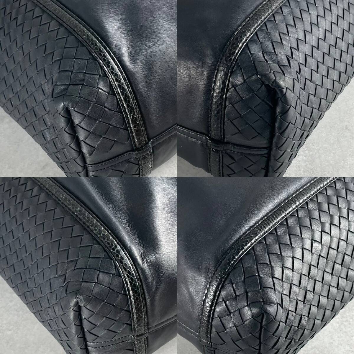  супер редкий / первоклассный прекрасный товар BOTTEGA VENETA Bottega Veneta большая сумка черный чёрный in tore плечо ..* A4* кожа бизнес мужской 