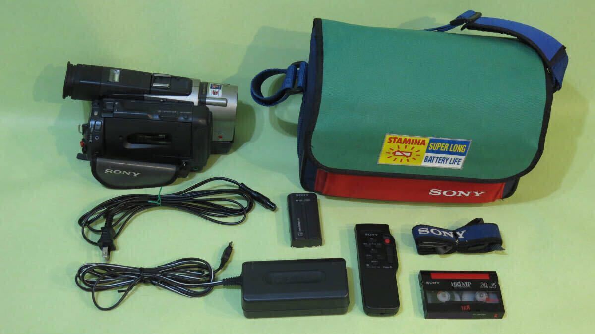 希少 規制前 SONY CCD-TRV95K 中古動作品■液晶難あり 付属品有 /ナイトショット / ソニー Hi8ミリ ビデオカメラ No.11_画像1