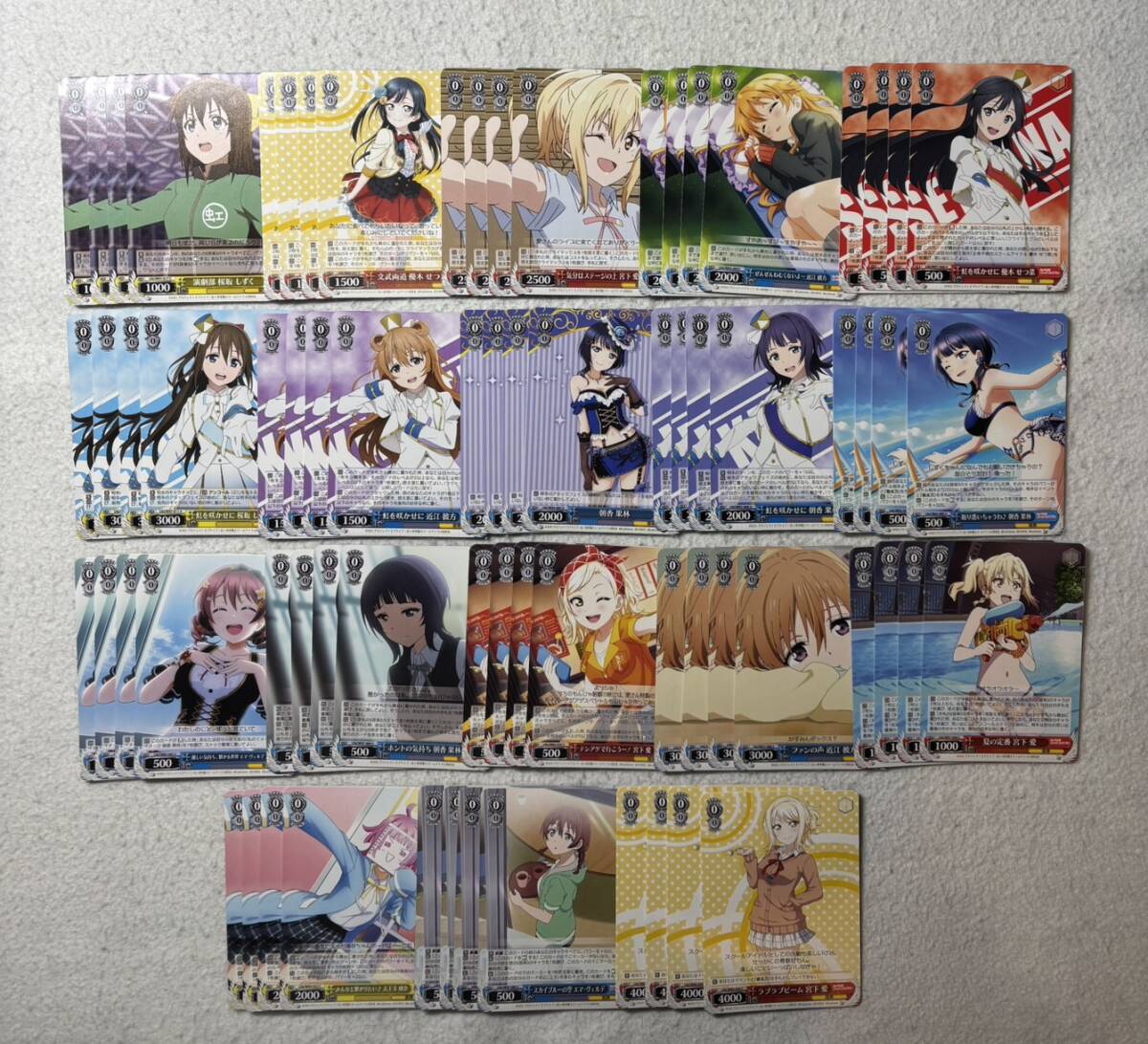 ヴァイスシュヴァルツ　ラブライブ！虹ヶ咲学園スクールアイドル同好会　ノーマルカード500枚以上まとめ売り ※4　同梱包可_画像3